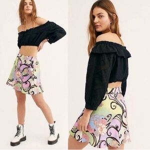 🌺Free People Sugar & Spice Floral Mini Skirt